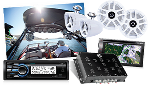 Marine Audio Systems, marine stereo system, boat electronics